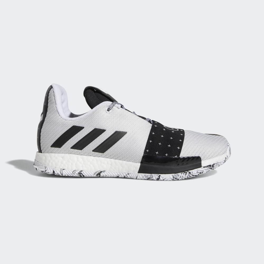 Adidasi Baschet Adidas Harden Vol. 3 Barbati Romania - Albi/Negrii/Gri Deschis AQ0035